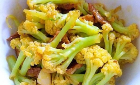 菜花炒肉怎么做好吃,家常菜花炒肉最好吃的做法图18