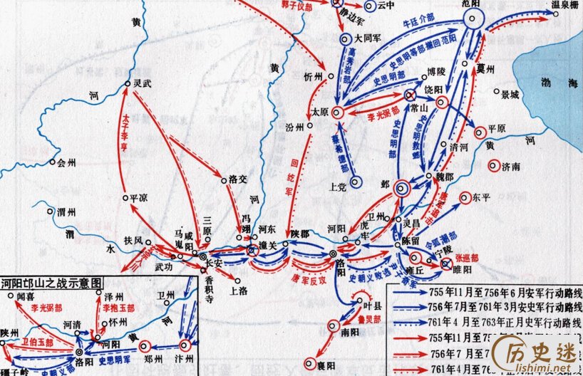 安史之乱示意图