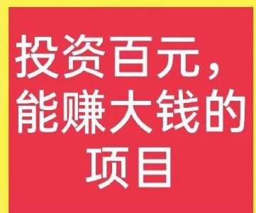 ​百元创业项目(投资几百元，月入好几千的农村项目有哪些？)