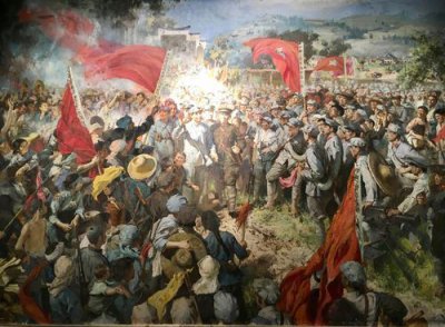 ​井冈山会师的历史意义(井冈山会师油画)