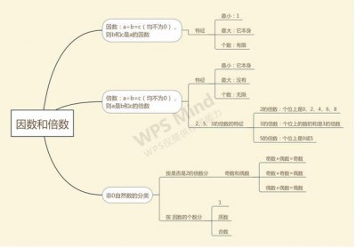 ​人教版小学数学五年级下册第二单元利用思维导图整理和复习（人教版小学数学五