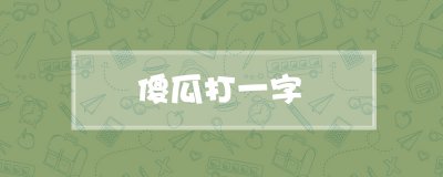 ​傻瓜打一字