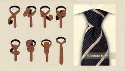 ​半温莎结领带打法图解（十种经典领带打法）