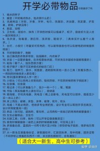 ​出门必备物品清单表