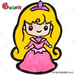 ​贝儿公主简笔画彩色(贝儿公主简笔画简单又漂亮)