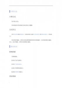 ​销售净利润率计算公式(项目销售利润率计算公式)