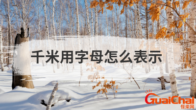 ​千米的字母是什么小写的 千米的字母是什么英文