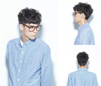 ​型男发型-小波浪卷其实也很好看哦!