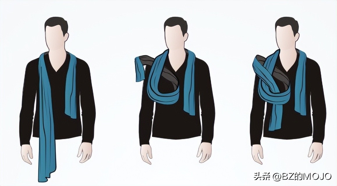 0种男士围巾打法