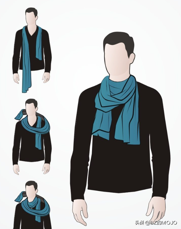 0种男士围巾打法