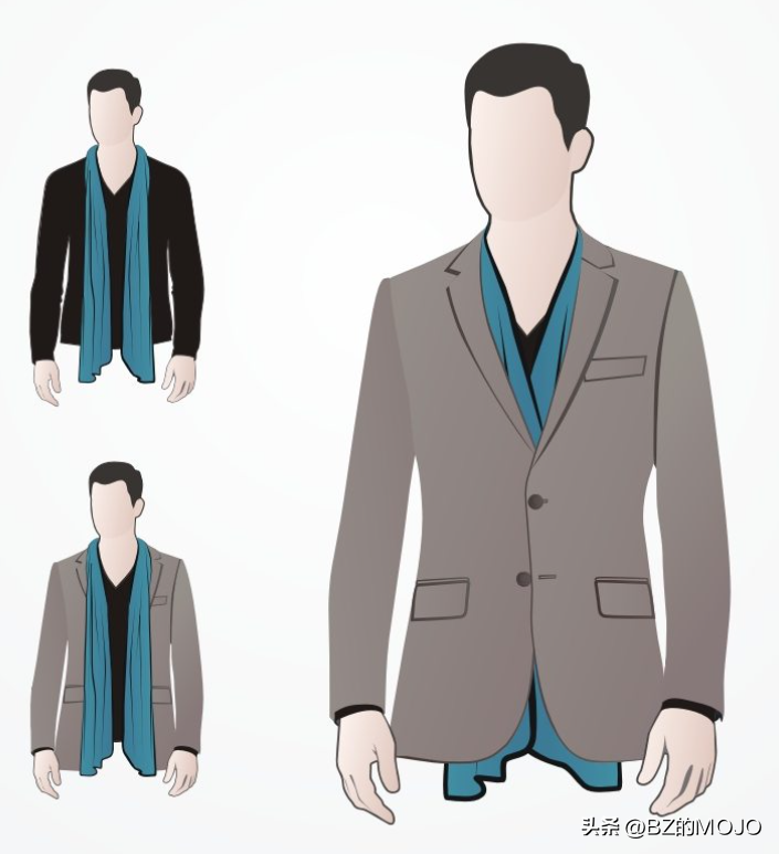 0种男士围巾打法