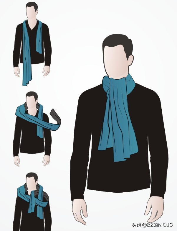 0种男士围巾打法