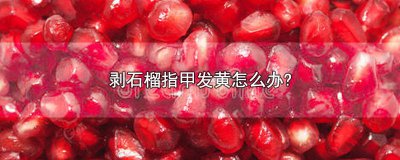 ​剥石榴指甲发黄怎么办? 剥石榴指甲发黄怎么办图片