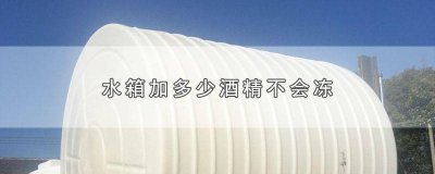 ​汽车水箱里加酒精可以防冻吗 汽车水箱冻了倒酒精