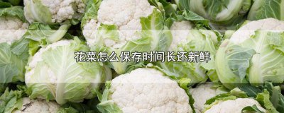 ​花菜怎么保存时间长些 花菜怎样保存时间久