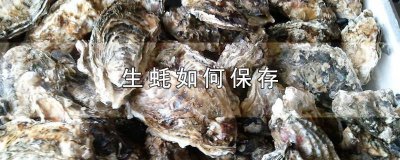 ​生蚝如何放冰箱保存 生蚝放冰箱怎么保存