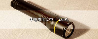 ​手电筒可以带上飞机么12000MAH 手电筒可以带上飞机么