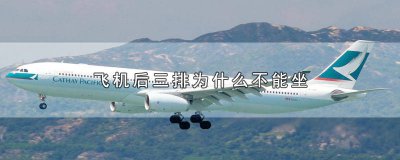 ​飞机后三排为啥不让坐人 飞机最后两排不给坐人
