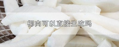 ​椰肉能生吃吗 椰肉能生吃吗?