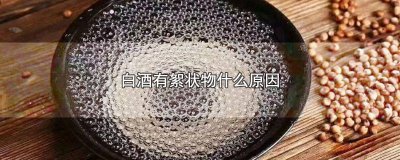 ​白酒出现白色絮状沉淀物质是什么 白酒有棉絮状沉淀物