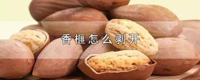 ​香榧怎么剥开外壳 香榧怎么剥开皮