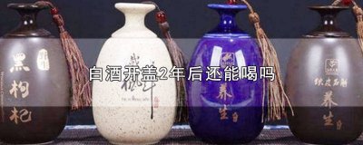 ​白酒开瓶2年后还能喝吗 打开盖子的白酒放一年能喝吗