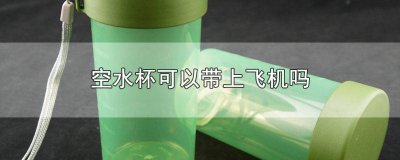 ​飞机上能不能带空水杯 飞机上可以带空水杯嘛