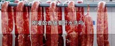 ​香肠灌好后要用温水洗吗 自己灌香肠洗不洗