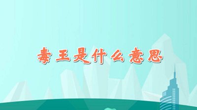 ​下一个毒王 现在的毒王是谁