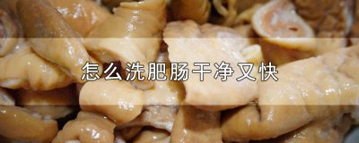 ​怎么洗肥肠干净又快又好吃 怎样洗肥肠又快又干净