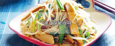 ​冻豆芽能吃吗怎么做 冻豆芽能吃吗有营养吗