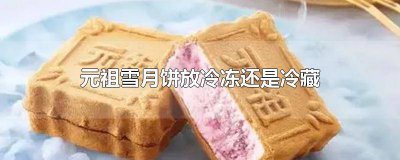 ​元祖雪月饼要冷藏还是冷冻 元祖雪雪月饼应该放冷冻吗?