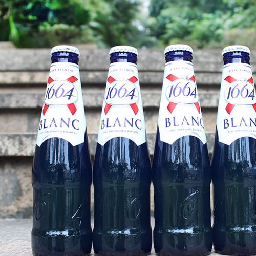 1664啤酒蓝瓶什么味道