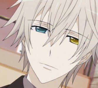 ​自截动漫男头，拥有异色瞳的御狐神双炽