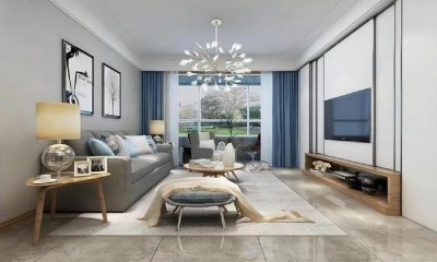 ​135平北欧风清新简洁，谁说阳台一定要装推拉门，这样弄更漂亮