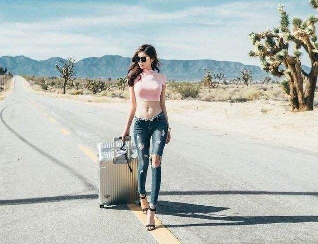 川藏线上的穷游女,真实的她们是这样的,你愿意让她们搭车吗