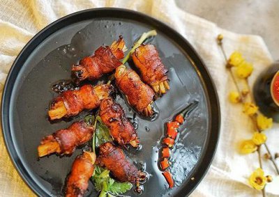 ​香煎培根金针菇卷的做法