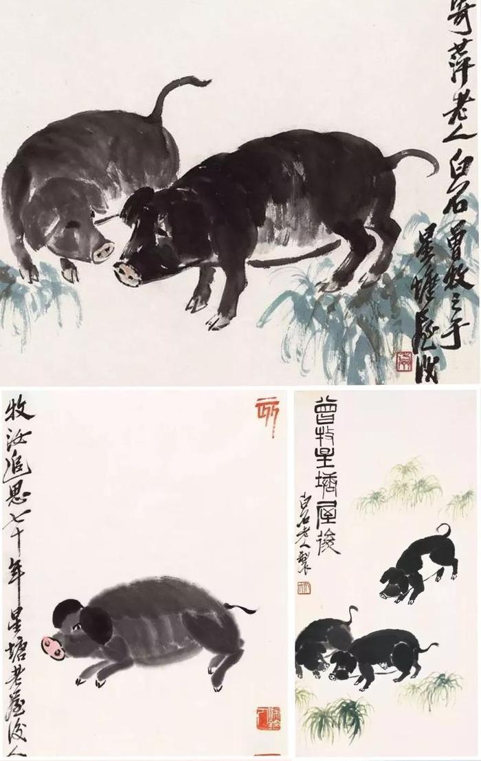 猪年画猪,艺术大师是怎么画猪的?