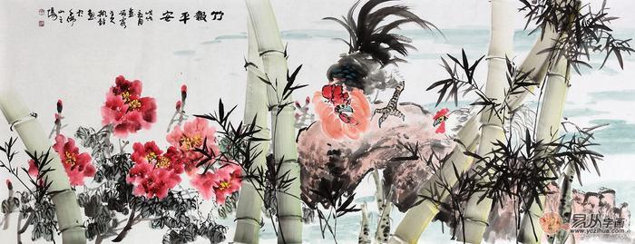 国画花鸟画常见题材——公鸡图欣赏