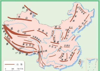 ​一张地图，详看我国山脉分布