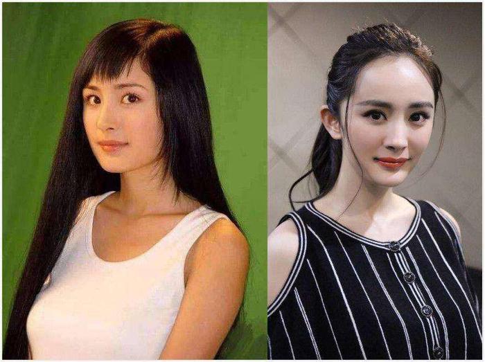 杨幂早期无修图照片曝光，去掉特效后神似曾轶可，和现在差别太大