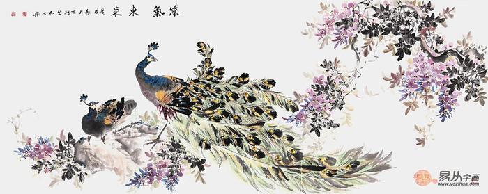 挂紫藤国画对风水好吗 大气典雅有品位