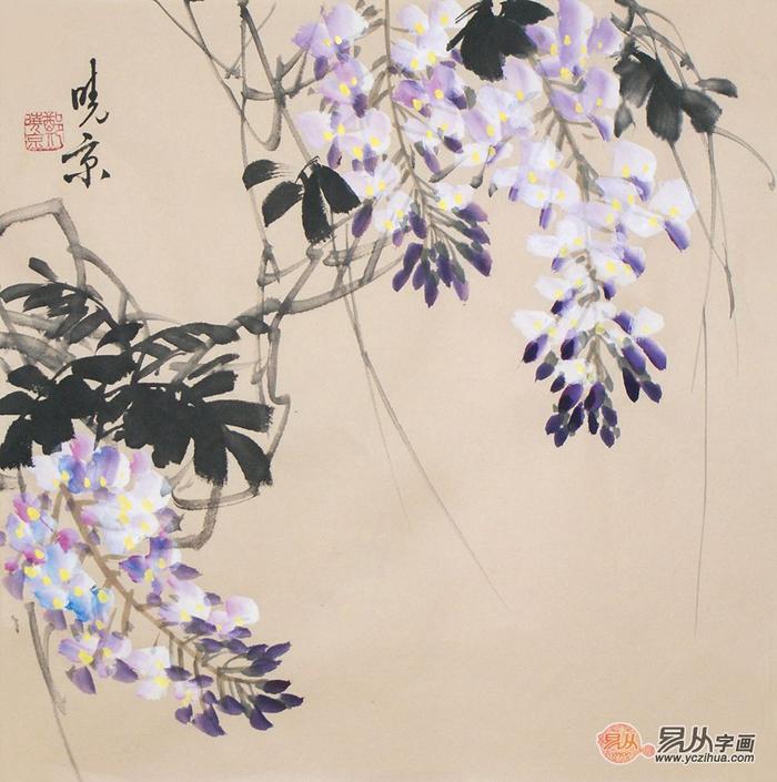 挂紫藤国画对风水好吗 大气典雅有品位