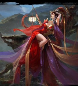 ​这个女神是老子的母亲，级别大概和盘古相当