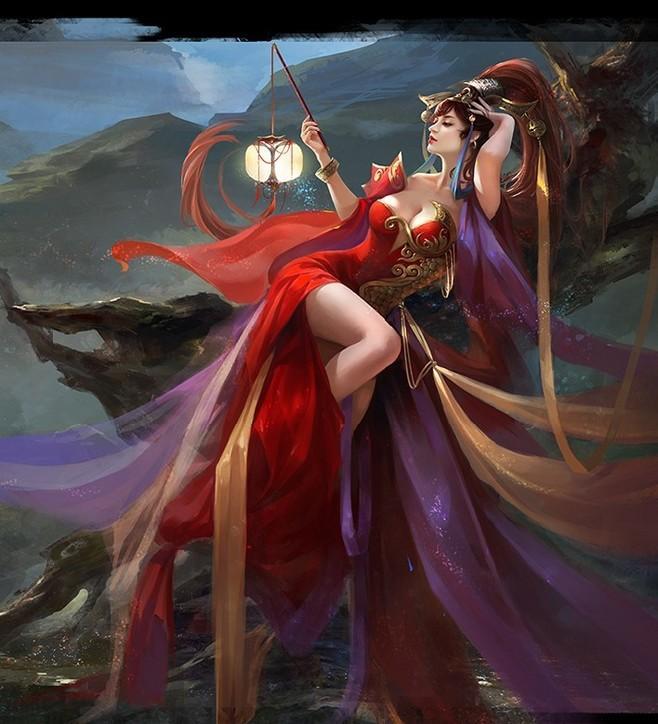 这个女神是老子的母亲，级别大概和盘古相当