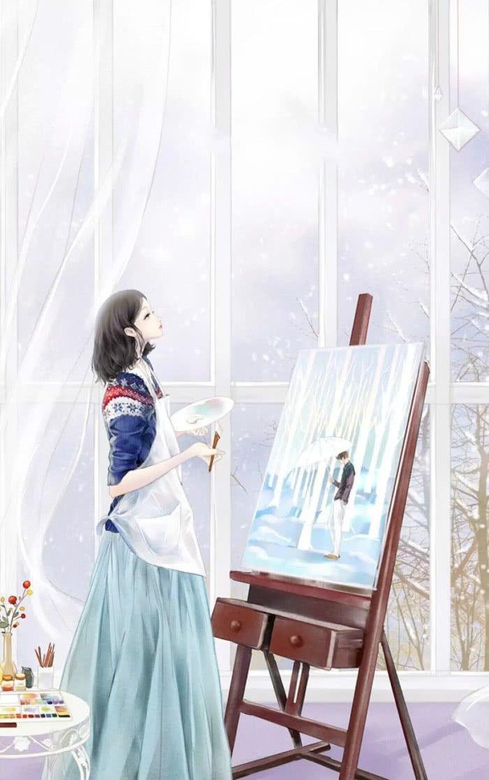 含蓄的思念·寄情·唯美壁纸，白茶清欢无别事，我在等风也等你