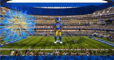 ​职业 NFL 球队洛杉矶公羊队在 SoFi 体育场推出超大规模 AR 体验