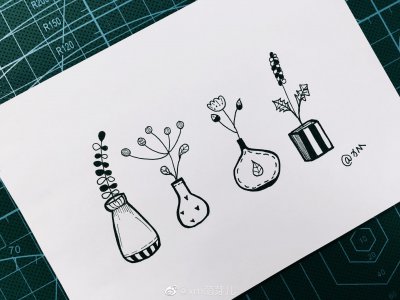 ​植物简笔小插画