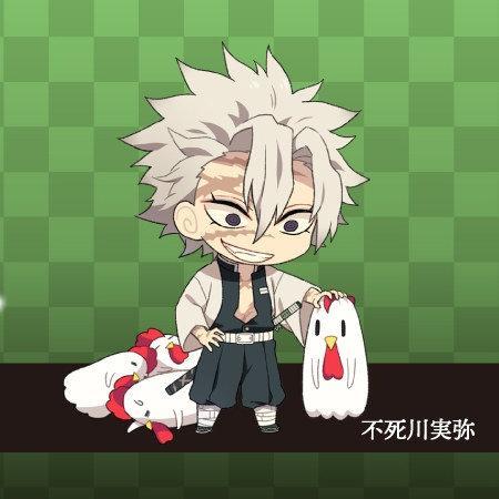 全员带你吃鸡 鬼灭之刃Q版激萌头像壁纸 必须拥有了
