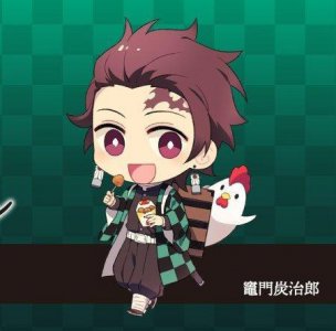 ​全员带你吃鸡 鬼灭之刃Q版激萌头像壁纸 必须拥有了